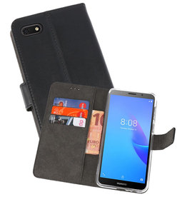 BAOHU Wallet Cases Hoesje Huawei Y5 Lite 2018 Zwart