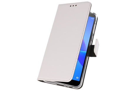 BAOHU Booktype Telefoonhoesjes - Bookcase Hoesje - Wallet Case -  Geschikt voor Huawei Y5 Lite 2018 - Wit
