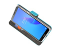 BAOHU Booktype Telefoonhoesjes - Bookcase Hoesje - Wallet Case -  Geschikt voor Huawei Y5 Lite 2018 - Blauw