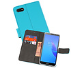 BAOHU Booktype Telefoonhoesjes - Bookcase Hoesje - Wallet Case -  Geschikt voor Huawei Y5 Lite 2018 - Blauw