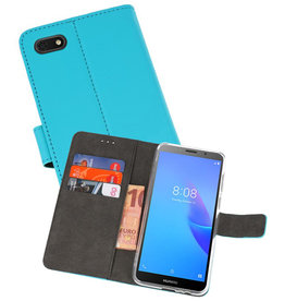 BAOHU Wallet Cases Hoesje Huawei Y5 Lite 2018 Blauw