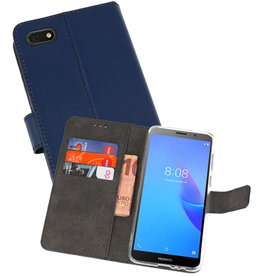 BAOHU Wallet Cases Hoesje Huawei Y5 Lite 2018 Navy