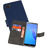 BAOHU Wallet Cases Hoesje Huawei Y5 Lite 2018 Navy