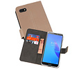 BAOHU Booktype Telefoonhoesjes - Bookcase Hoesje - Wallet Case -  Geschikt voor Huawei Y5 Lite 2018 - Goud