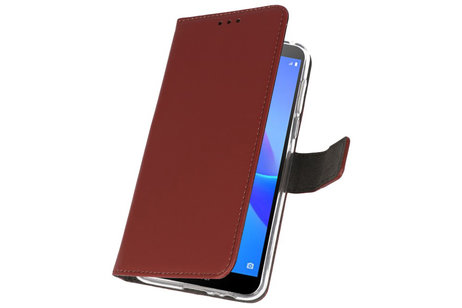 BAOHU Booktype Telefoonhoesjes - Bookcase Hoesje - Wallet Case -  Geschikt voor Huawei Y5 Lite 2018 - Bruin