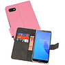 BAOHU Wallet Cases Hoesje Huawei Y5 Lite 2018 Roze