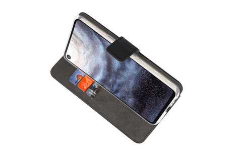 BAOHU Booktype Telefoonhoesjes - Bookcase Hoesje - Wallet Case -  Geschikt voor Samsung Galaxy A8s - Zwart