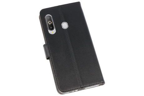 BAOHU Booktype Telefoonhoesjes - Bookcase Hoesje - Wallet Case -  Geschikt voor Samsung Galaxy A8s - Zwart