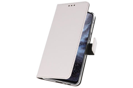 BAOHU Booktype Telefoonhoesjes - Bookcase Hoesje - Wallet Case -  Geschikt voor Samsung Galaxy A8s - Wit