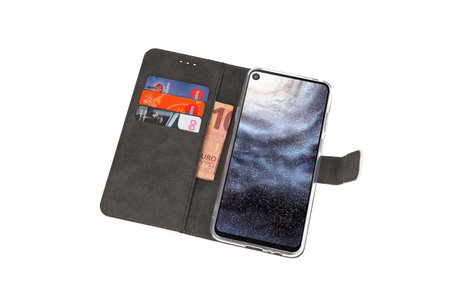 Booktype Telefoonhoesjes - Bookcase Hoesje - Wallet Case -  Geschikt voor Samsung Galaxy A8s - Wit