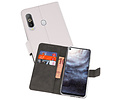 BAOHU Booktype Telefoonhoesjes - Bookcase Hoesje - Wallet Case -  Geschikt voor Samsung Galaxy A8s - Wit