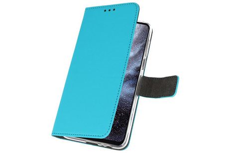 Booktype Telefoonhoesjes - Bookcase Hoesje - Wallet Case -  Geschikt voor Samsung Galaxy A8s - Blauw