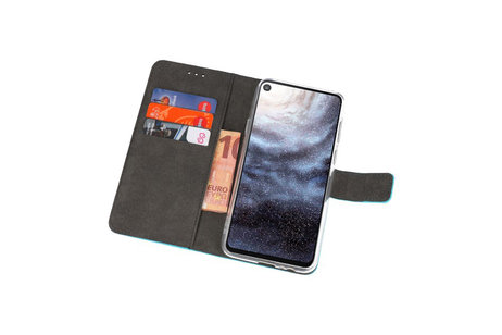 BAOHU Booktype Telefoonhoesjes - Bookcase Hoesje - Wallet Case -  Geschikt voor Samsung Galaxy A8s - Blauw