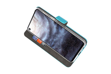 BAOHU Booktype Telefoonhoesjes - Bookcase Hoesje - Wallet Case -  Geschikt voor Samsung Galaxy A8s - Blauw