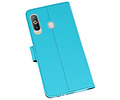 Booktype Telefoonhoesjes - Bookcase Hoesje - Wallet Case -  Geschikt voor Samsung Galaxy A8s - Blauw