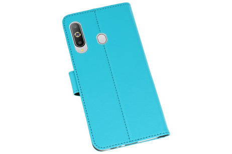 Booktype Telefoonhoesjes - Bookcase Hoesje - Wallet Case -  Geschikt voor Samsung Galaxy A8s - Blauw