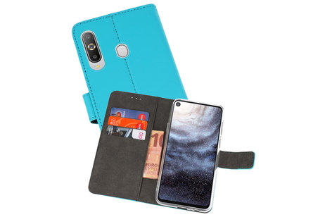Booktype Telefoonhoesjes - Bookcase Hoesje - Wallet Case -  Geschikt voor Samsung Galaxy A8s - Blauw