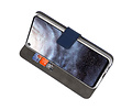 BAOHU Booktype Telefoonhoesjes - Bookcase Hoesje - Wallet Case -  Geschikt voor Samsung Galaxy A8s - Navy