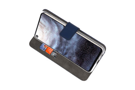 BAOHU Booktype Telefoonhoesjes - Bookcase Hoesje - Wallet Case -  Geschikt voor Samsung Galaxy A8s - Navy