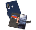 BAOHU Booktype Telefoonhoesjes - Bookcase Hoesje - Wallet Case -  Geschikt voor Samsung Galaxy A8s - Navy
