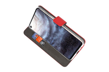 BAOHU Booktype Telefoonhoesjes - Bookcase Hoesje - Wallet Case -  Geschikt voor Samsung Galaxy A8s - Rood