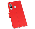 Booktype Telefoonhoesjes - Bookcase Hoesje - Wallet Case -  Geschikt voor Samsung Galaxy A8s - Rood