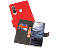BAOHU Booktype Telefoonhoesjes - Bookcase Hoesje - Wallet Case -  Geschikt voor Samsung Galaxy A8s - Rood