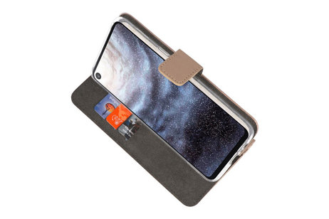 BAOHU Booktype Telefoonhoesjes - Bookcase Hoesje - Wallet Case -  Geschikt voor Samsung Galaxy A8s - Goud