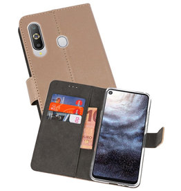 BAOHU Wallet Cases Hoesje Samsung Galaxy A8s Goud