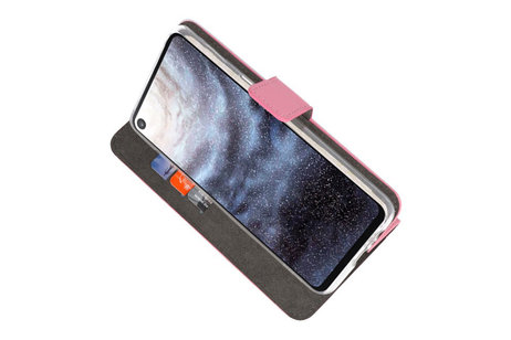 BAOHU Booktype Telefoonhoesjes - Bookcase Hoesje - Wallet Case -  Geschikt voor Samsung Galaxy A8s - Roze