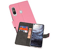 BAOHU Booktype Telefoonhoesjes - Bookcase Hoesje - Wallet Case -  Geschikt voor Samsung Galaxy A8s - Roze