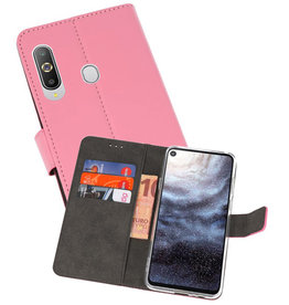 BAOHU Wallet Cases Hoesje Samsung Galaxy A8s Roze