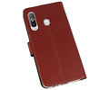 Booktype Telefoonhoesjes - Bookcase Hoesje - Wallet Case -  Geschikt voor Samsung Galaxy A8s - Bruin