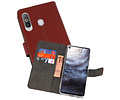 BAOHU Booktype Telefoonhoesjes - Bookcase Hoesje - Wallet Case -  Geschikt voor Samsung Galaxy A8s - Bruin