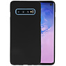 BAOHU BackCover Hoesje Color Telefoonhoesje Samsung Galaxy S10 - Zwart