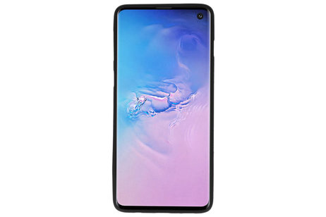 BAOHU Hoesje Geschikt voor de Samsung Galaxy S10 - Backcover Color Telefoonhoesje - Zwart