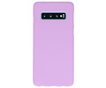 BackCover Hoesje Color Telefoonhoesje voor Samsung Galaxy S10 - Paars