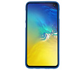 BAOHU Hoesje Geschikt voor de Samsung Galaxy S10e - Backcover Color Telefoonhoesje - Navy