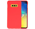 BAOHU Hoesje Geschikt voor de Samsung Galaxy S10e - Backcover Color Telefoonhoesje - Rood