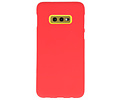 BAOHU Hoesje Geschikt voor de Samsung Galaxy S10e - Backcover Color Telefoonhoesje - Rood
