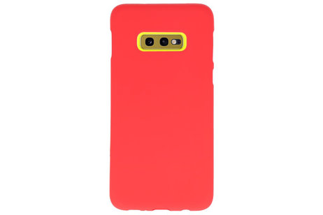 BackCover Hoesje Color Telefoonhoesje voor Samsung Galaxy S10e - Rood