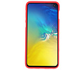 BAOHU Hoesje Geschikt voor de Samsung Galaxy S10e - Backcover Color Telefoonhoesje - Rood