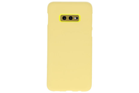 BackCover Hoesje Color Telefoonhoesje voor Samsung Galaxy S10e - Geel