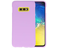 BAOHU Hoesje Geschikt voor de Samsung Galaxy S10e - Backcover Color Telefoonhoesje - Paars