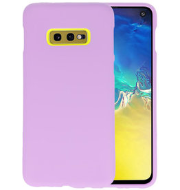 BAOHU BackCover Hoesje Color Telefoonhoesje Samsung Galaxy S10e - Paars