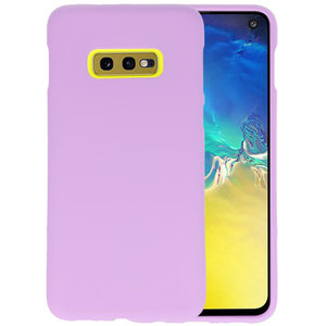 BackCover Hoesje Color Telefoonhoesje voor Samsung Galaxy S10e - Paars