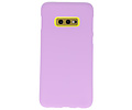 BackCover Hoesje Color Telefoonhoesje voor Samsung Galaxy S10e - Paars