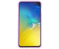 BAOHU Hoesje Geschikt voor de Samsung Galaxy S10e - Backcover Color Telefoonhoesje - Paars