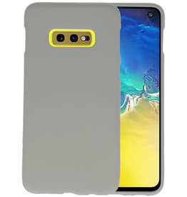 BAOHU BackCover Hoesje Color Telefoonhoesje Samsung Galaxy S10e - Grijs