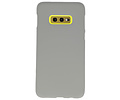 BAOHU Hoesje Geschikt voor de Samsung Galaxy S10e - Backcover Color Telefoonhoesje - Grijs